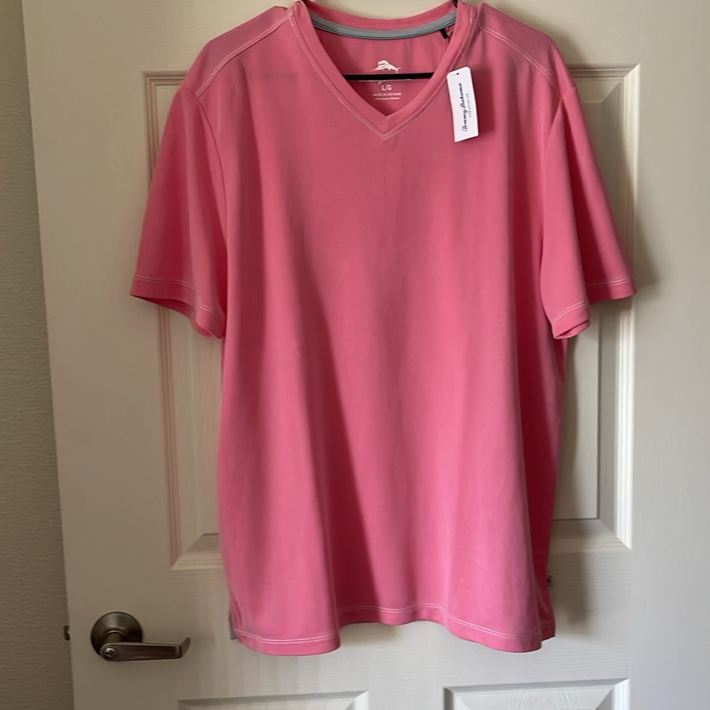 Tommy Bahama Pink Crew Neck Shirt